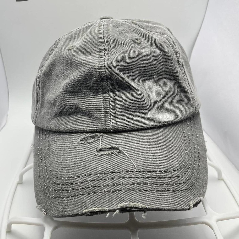 Womens black ponytail cap